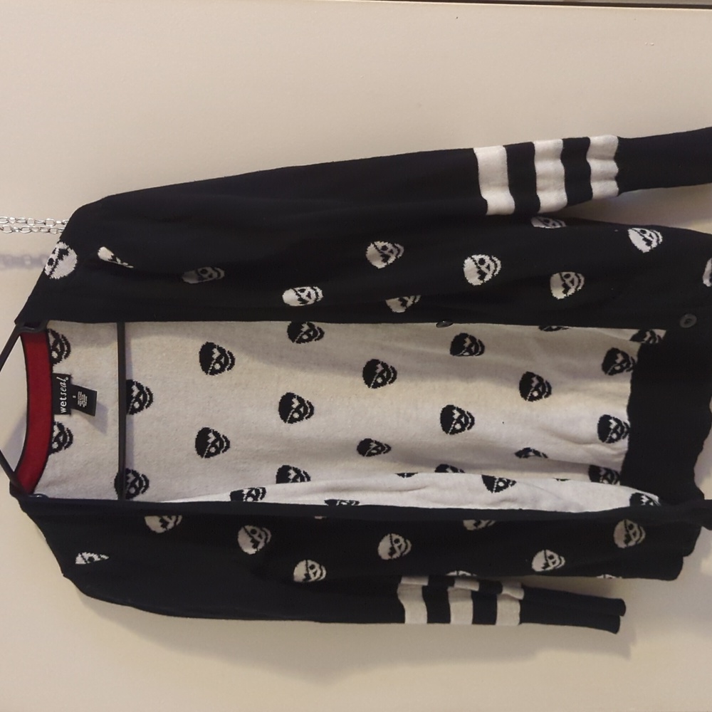 Wet seal skull cardigan